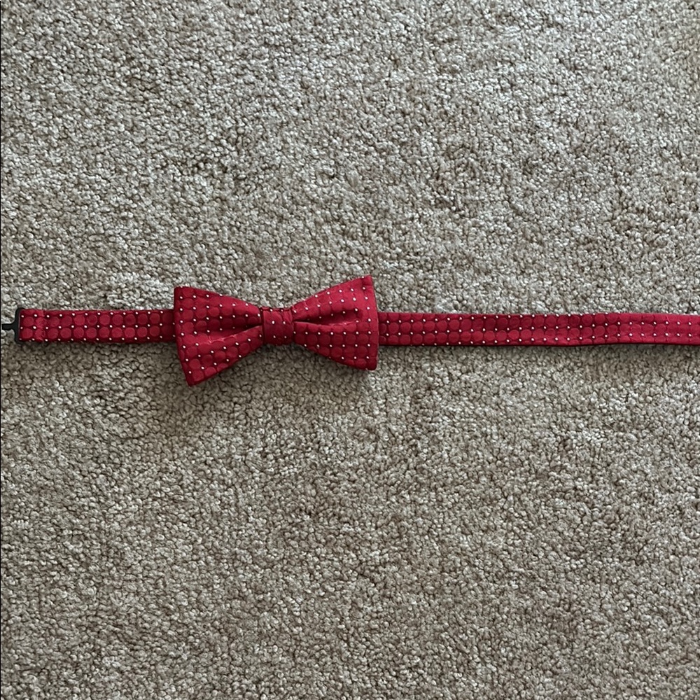 Red Polka Dot Bow Tie